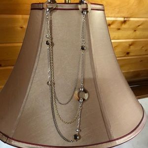 Ann Taylor Loft Silver Tone Layered Necklace